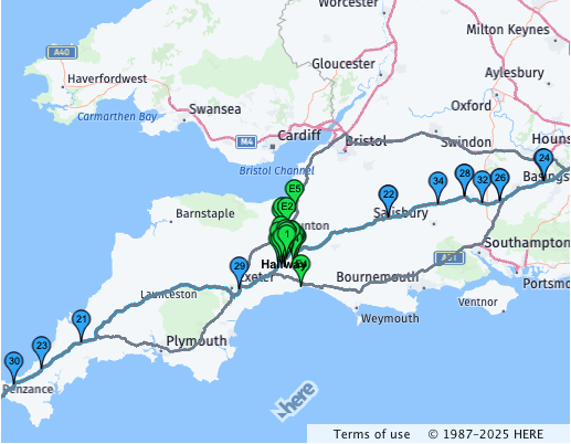 London Cornwall Halfway